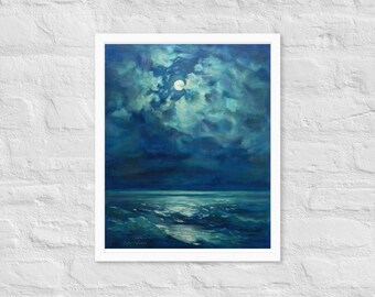 Framed Fine Art Print: Moonlight Song | Museum Quality Poster | Limited Edition