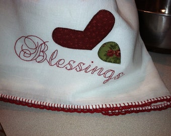 Blessings is an easy to stitch and applique pattern.