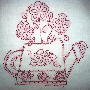 Lots of Flowers Watering Can Pattern