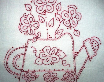 Veel bloemen gieterpatroon