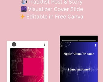 EP/Album/Single Launch Promo Pack (canva-sjabloonset) PASTEL-UITGAVE