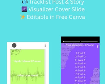 EP/Album/Single Launch Promo Pack (canva-sjabloonset) NEON EDITION