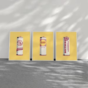 University of Southern California College Posters | USC Cute Drinks | Wall Decor | Aesthetic | Preppy Posters | College Wall Art