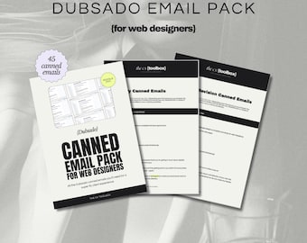 Paquete de correos electrónicos predefinidos de Dubsado para diseñadores web / Studio Zee
