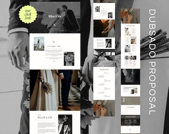 Plantilla de propuesta de Dubsado para fotógrafos de bodas: enlace con un solo clic