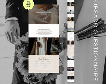 Dubsado Timeline Questionnaire Template for Wedding Photographers: One-Click Link