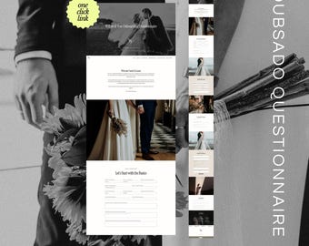 Plantilla de cuestionario de incorporación de Dubsado para fotógrafos de bodas: enlace con un solo clic