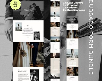 Paquete de formularios Dubsado para fotógrafos de bodas: enlace con un solo clic