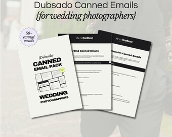 Paquete de correos electrónicos predefinidos de Dubsado para fotógrafos de bodas / Willow & Vow