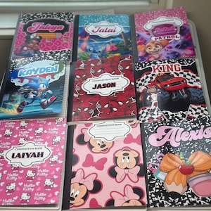 Customized Composition notebooks