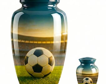 Football Cremation Urn for Ashes | Adult & Keepsake Sizes, Dad Urns - Funeral and Memorial