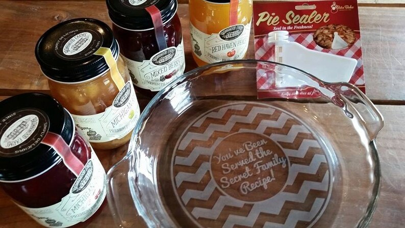 Fresh Baked Pies Served Daily Engraved 9in Pie Plate