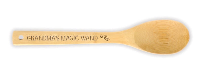 Grandma/'s Magic Wand Engraved Wooden Spoon etched design