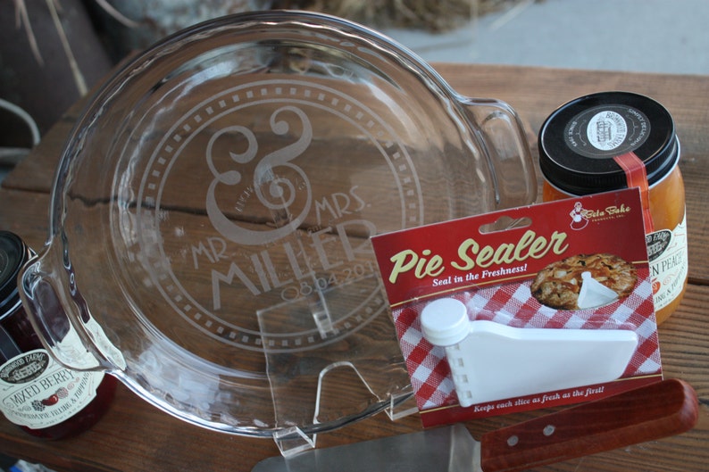 Fresh Baked Pies Served Daily Engraved 9in Pie Plate