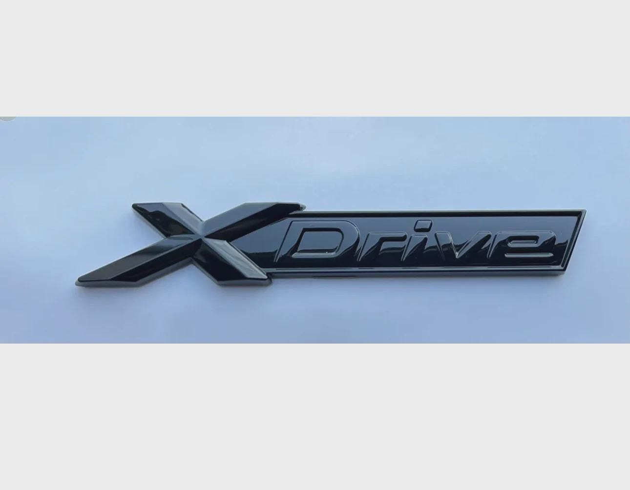 XDrive Gloss Black Rear Boot Badge Emblem X1 X3 X5 X7 3 4 5 6 F48 F25 F15