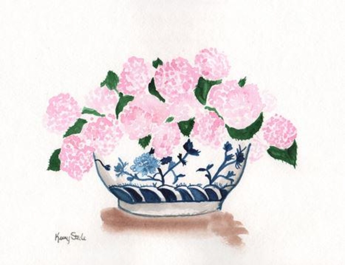 A Floral Printable of Hydrangeas From One of My Paintings - Etsy Canada