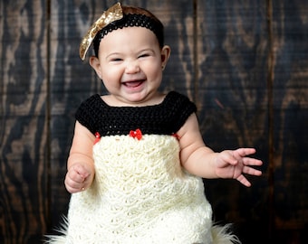 Modello all'uncinetto: vestito Vestito per neonati Baby Tay