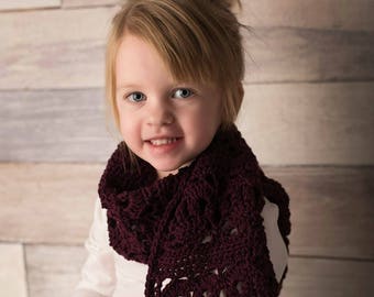 Crochet Pattern: Heartfelt Scarf, Warm Valentines Accessory for Toddlers, Children, Teens, Adults PDF Instant Download scarf crochet pattern