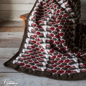 Queen of Hearts Afghan Crochet Pattern: Throw Blanket (PDF Pattern)