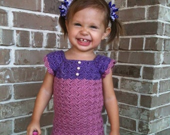 Dress Crochet Pattern: Dress - Emerald City Toddler Dress
