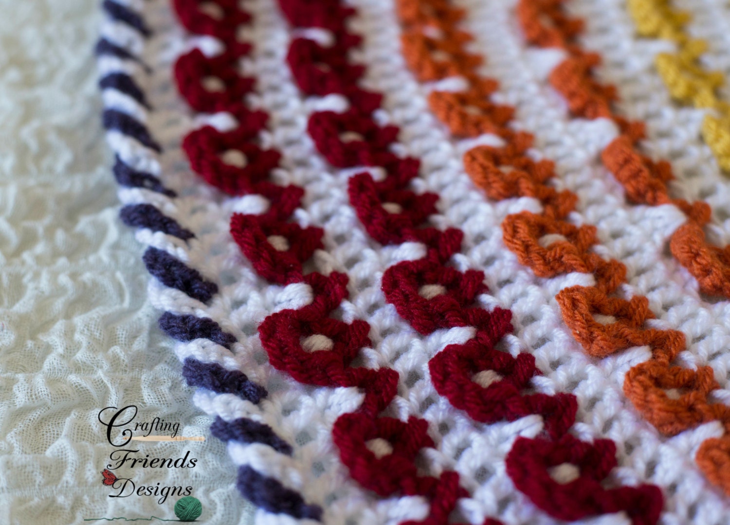 30 Rainbow Blanket Crochet Patterns to Brighten Baby Rooms, Throws, and Gift Giving 18 Loop Stitch Rainbow Round Afghan Pattern