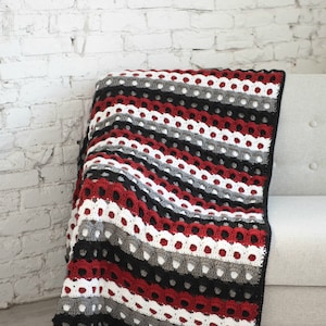 Throw Crochet Pattern: Blanket - Pebbled Archway Reversible Throw crochet pattern, Afghan crochet pattern, pdf Download, Crochet in any size