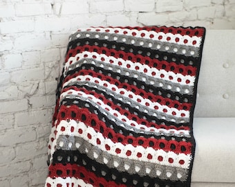 Throw Crochet Pattern: Blanket - Pebbled Archway Reversible Throw crochet pattern, Afghan crochet pattern, PDF Download, Crochet in any size