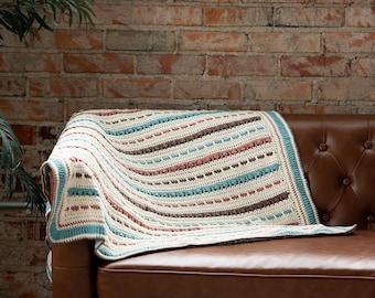 Wrapped in Ribbon Blanket Crochet Pattern: Easy DIY (PDF Download)