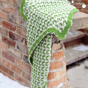 Crochet Pattern Ribbon Candy Afghan, Baby blanket pattern, Warm Fall Home Decor digital pdf crochet pattern instant download image 5