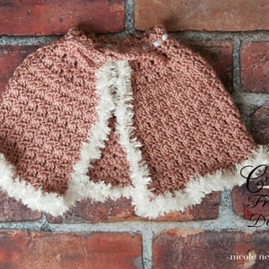Crochet Pattern - Reversible Textured Primrose Cape, Winter cape pattern, pdf Instant Download, Infant, child, adult wrap