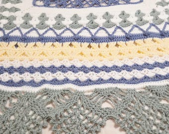 Crochet Pattern, Secret Garden Blanket