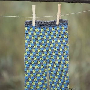 Side Step Crochet Pants Pattern: Baby & 18&quot; Doll (PDF Pattern)
