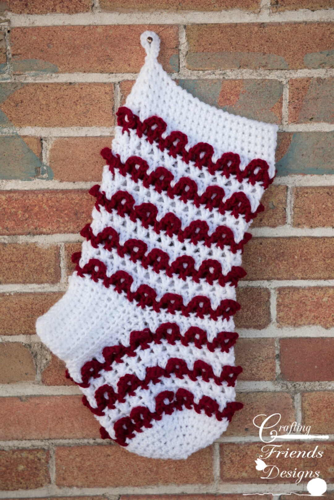 Loop the Loop Christmas Stocking Crochet Pattern (PDF Download) - Etsy