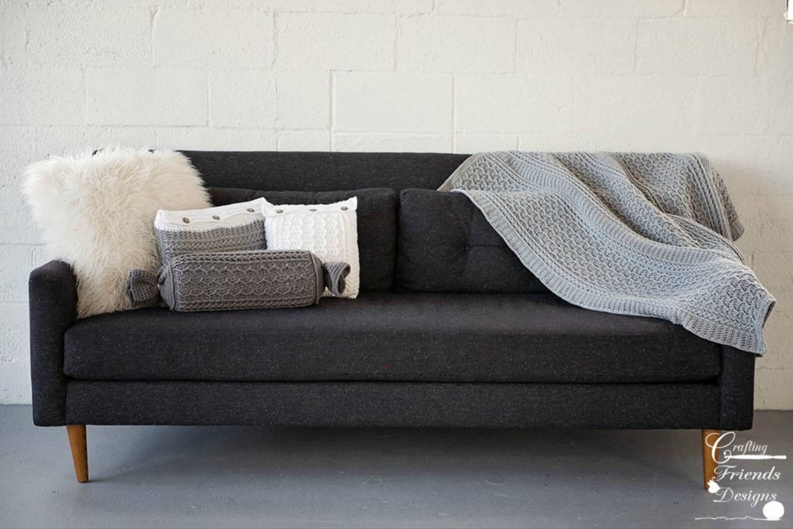 Crochet Pattern Cabled Zig Zag Bolster Pillow Beautiful Etsy