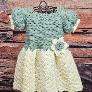 Toddler Dress Crochet Pattern: Baby Tay Toddler Dress sizes 2T, 3T, 4T & 5T sizes, PDF instant download