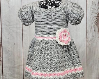 Diamond Toddler Dress Crochet Pattern: Sizes 2T-5T (PDF Download)