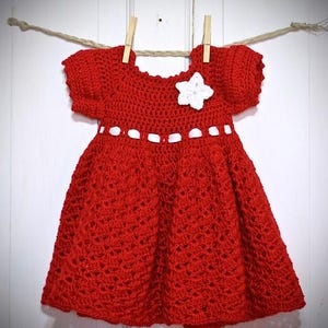 Snap Dragon Crochet Toddler Dress Pattern: Easy PDF Download