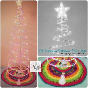 Christmas Crochet Pattern: Christmas Tree Skirt Diamond Christmas Tree Skirt, PDF Instant Download image 4