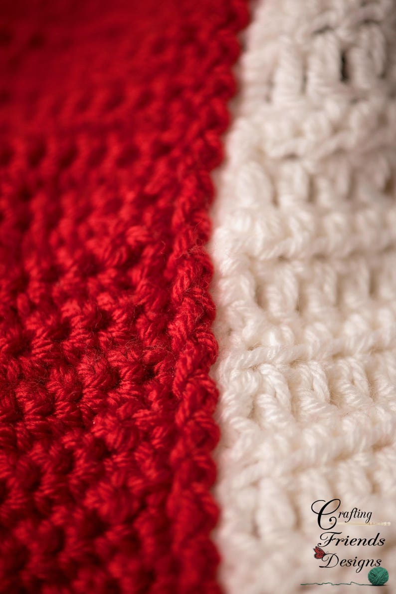 Crochet Pattern: Tree Skirt Peppermint Swirl Christmas Tree Skirt pattern, PDF Instant download crochet pattern, Spiral crochet pattern image 6