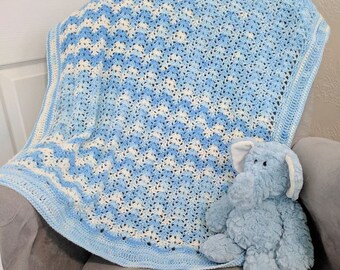 かぎ針編みのフロントループシェブロンブランケットパターン - Etsy 日本