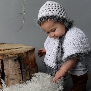 Crochet Capelet Pattern: Mystique Design, Infant to Adult Sizes (PDF Pattern)