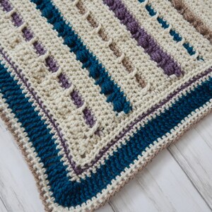 Crochet Pattern: Blanket - Wrapped in Ribbon Blanket PDF Instant download, DIY crochet pattern