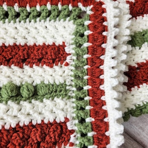 The Rustle of Autumn Textured Blanket Crochet Pattern, PDF instant download