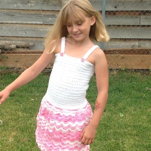 Crochet Pattern: Dress - Stars & Stripes Child Sundress