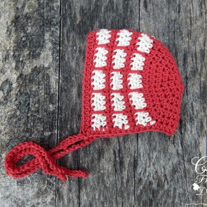 Crochet Baby Bonnet Pattern: Stacked Blocks Design (PDF Pattern)