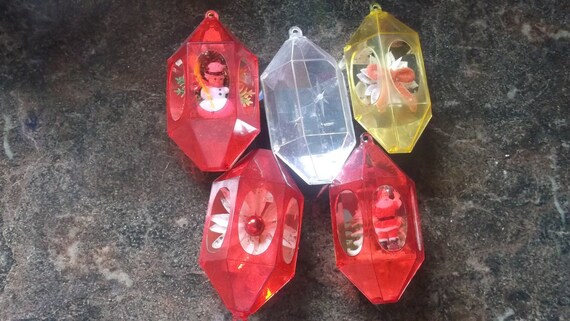 Items similar to Vintage Christmas decorations 5 pieces free shipping