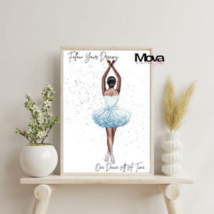 Custom Dance Ballet Illustration | Personalised Digital Dancer Gift Ballerina