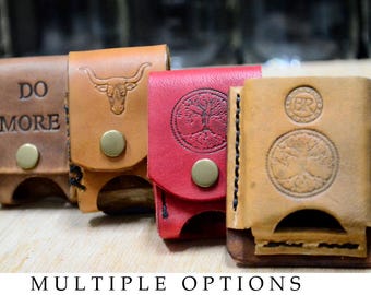 Custodie Zippo in pelle rustica.