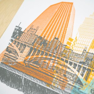 Minneapolis Screen Print Poster MPLS Skyline image 3