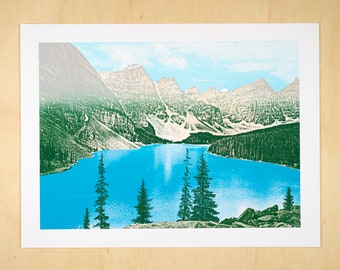 Moraine Lake - Banff Silk Screen Art